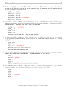 2012年F=MA竞赛真题答案