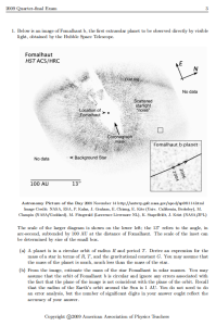 2009年F=MA物理竞赛Quarter-Final真题
